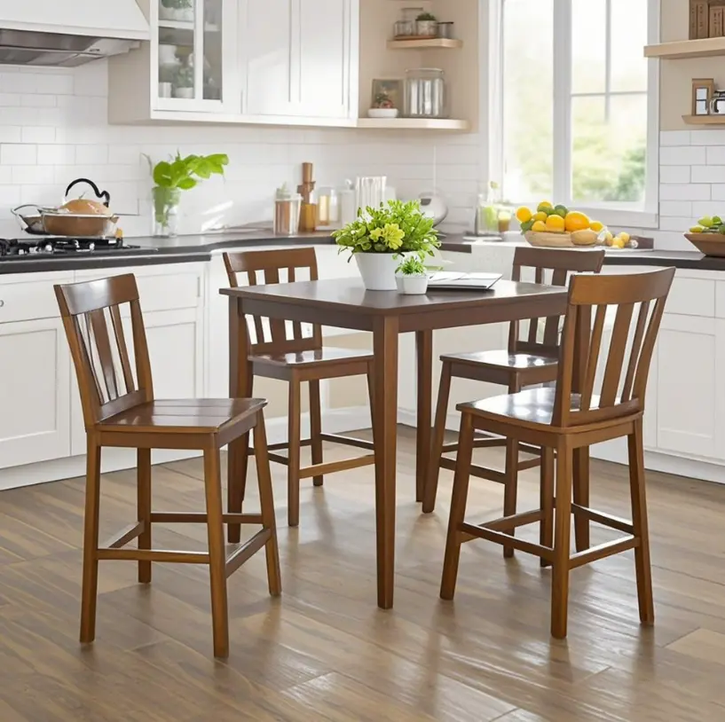 Mainstays 5 Piece Mission Counter Height Dining Set Deal: Save $91 at Walmart
