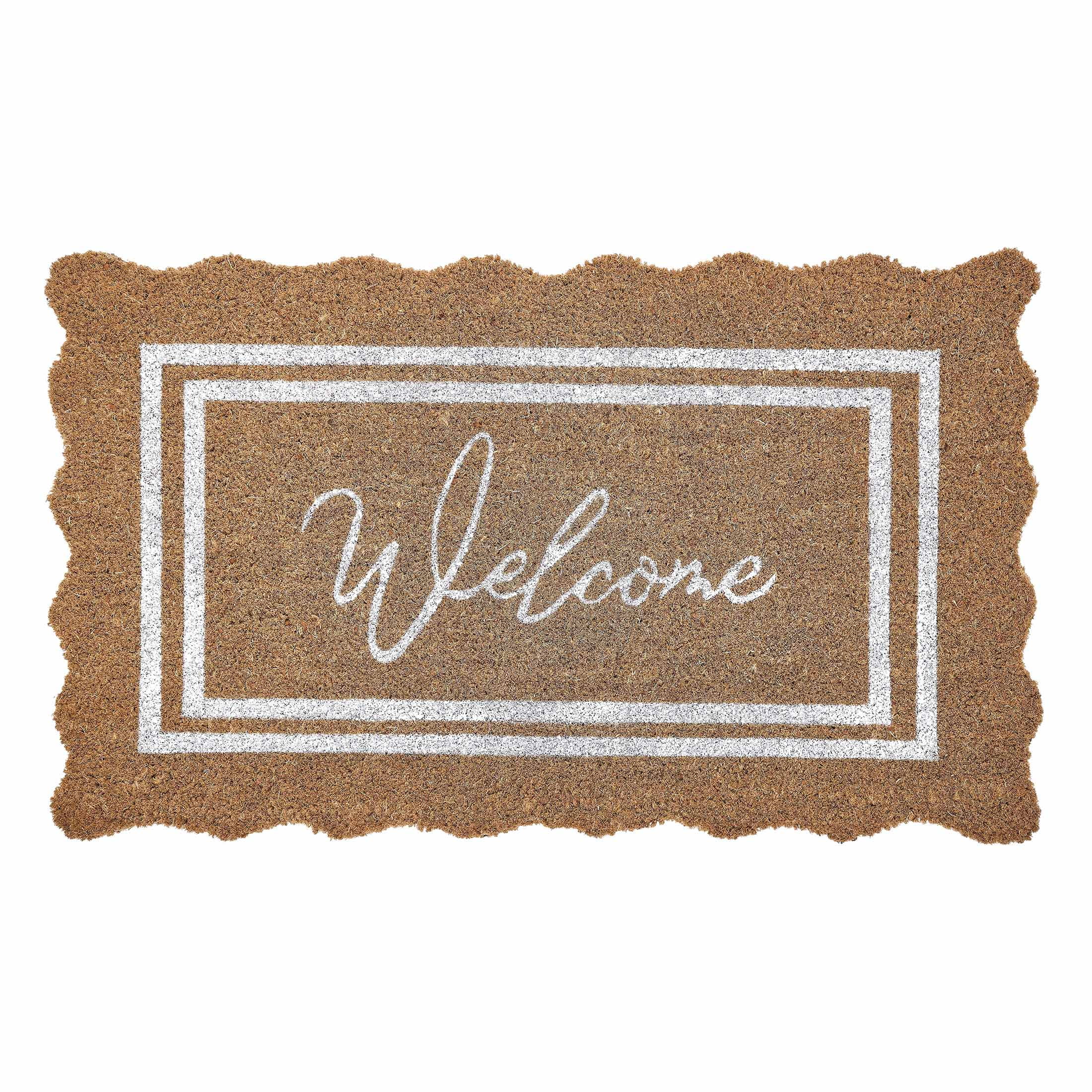 My Texas House Welcome Scalloped Outdoor Coir Doormat Deal at Walmart