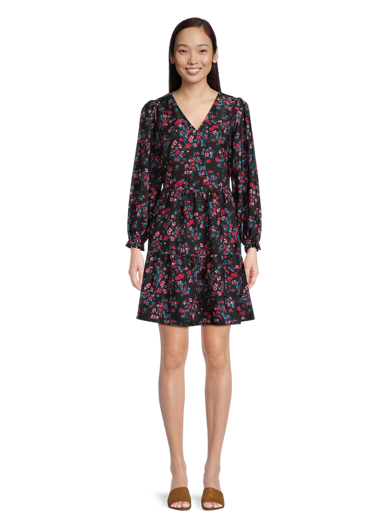 Time and Tru Women’s Tiered Mini Dress Deal at Walmart
