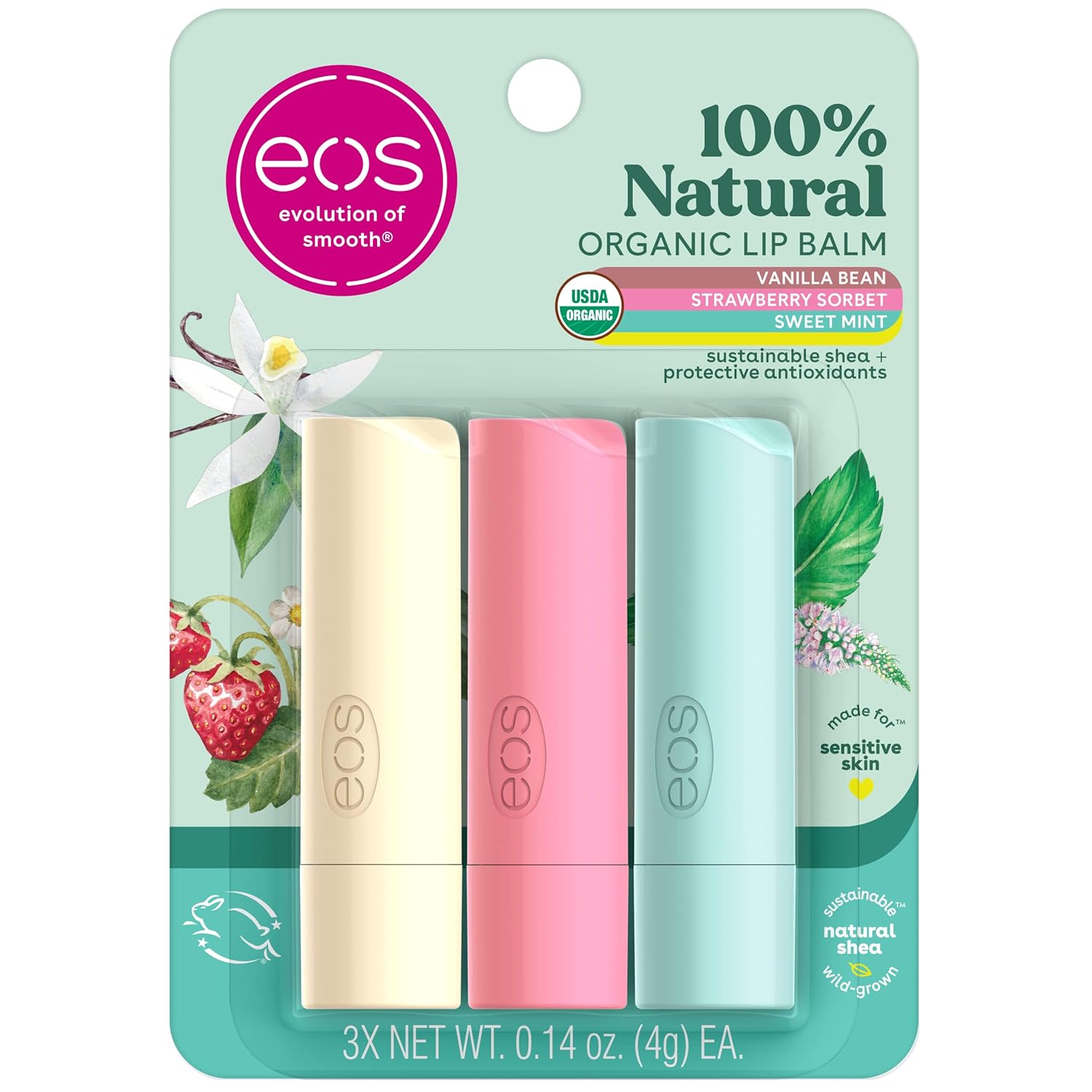 eos 100% Natural & Organic Lip Only $7.48 (Reg. $7.48) at Amazon