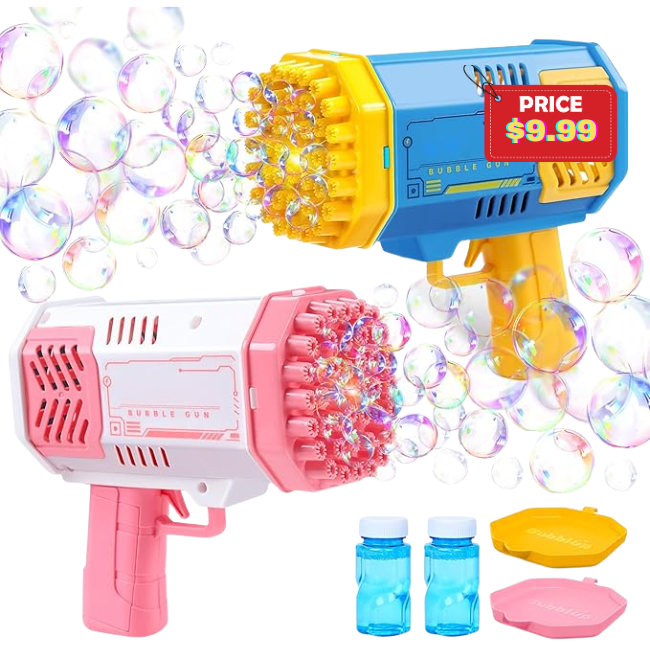 2 PCS Bubble Machine Deal: Save 50% at Amazon