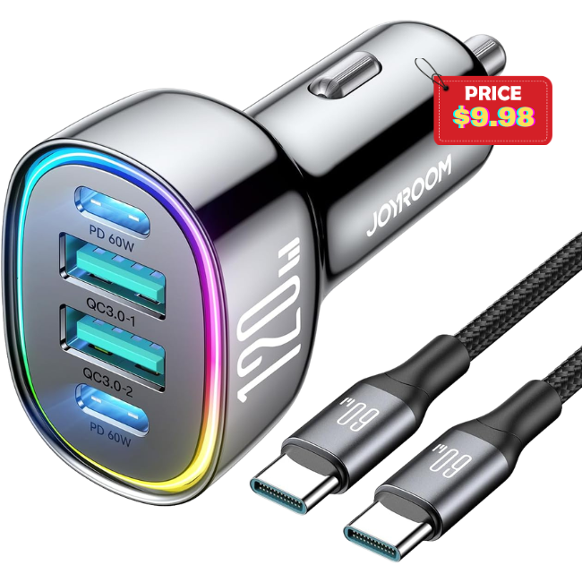 Car Charger USB C Deal: Save 50% at Amazon