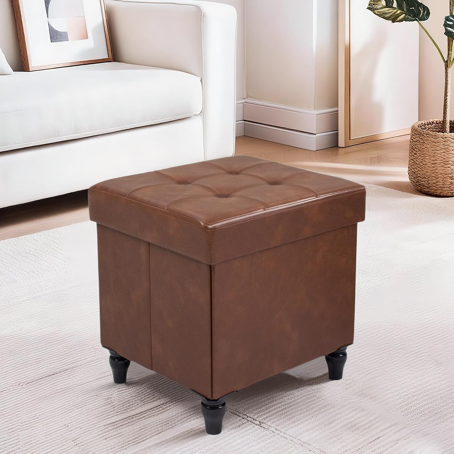 $19.xx Foldable Storage Ottoman Only $19.99 (Reg. $49.99) at Amazon