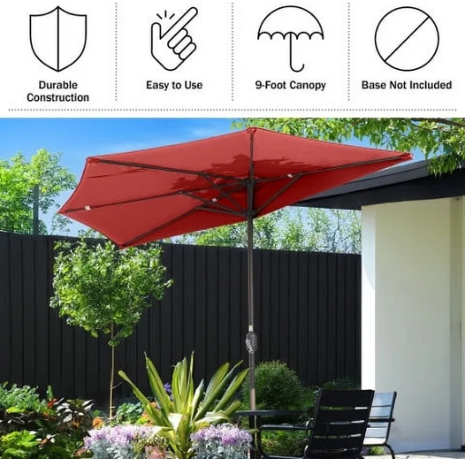 Walmart Patio & Garden Pick: Villacera 9′ Half Only $25 at Walmart