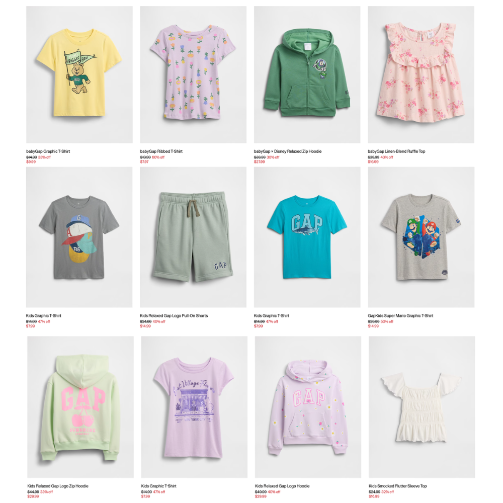 GapKids Clearance Sale: Up to 80% Off at Gap