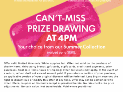 Third bra free & more at Lane Bryant, ditto online