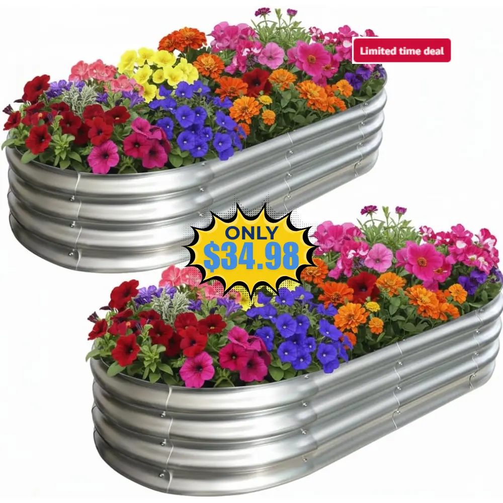 Raised Garden Bed Kit 2 Pack Deal: Save 13% at Amazon