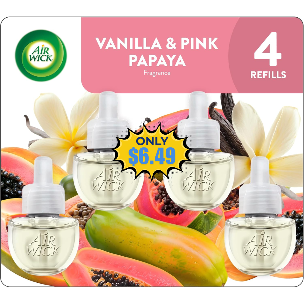 Air Wick Scented Oils 0+4 Free at Amazon