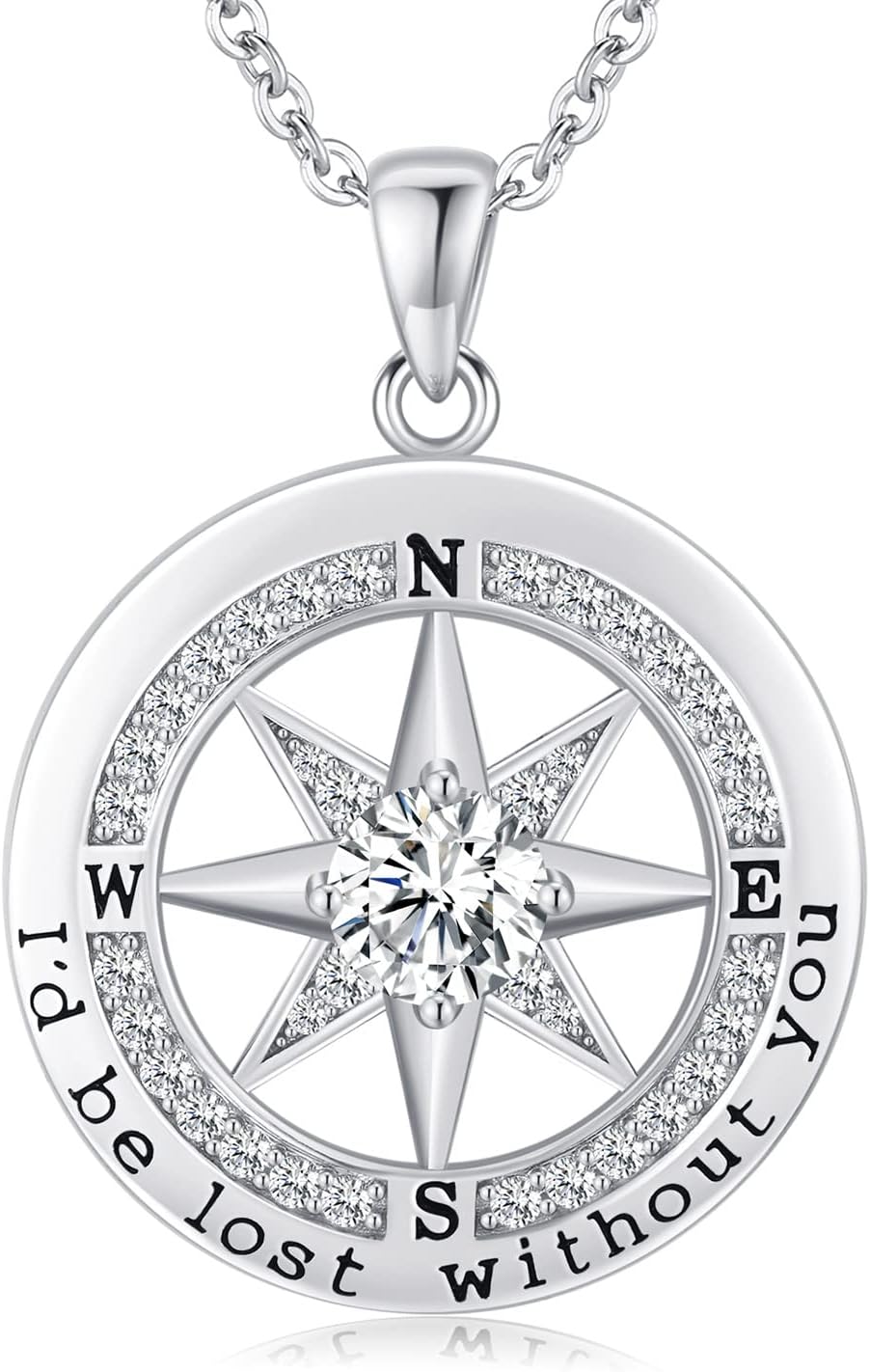 S925 Sterling Silver Necklace for Wife, Women Anniversary Ye deal at Amazon
