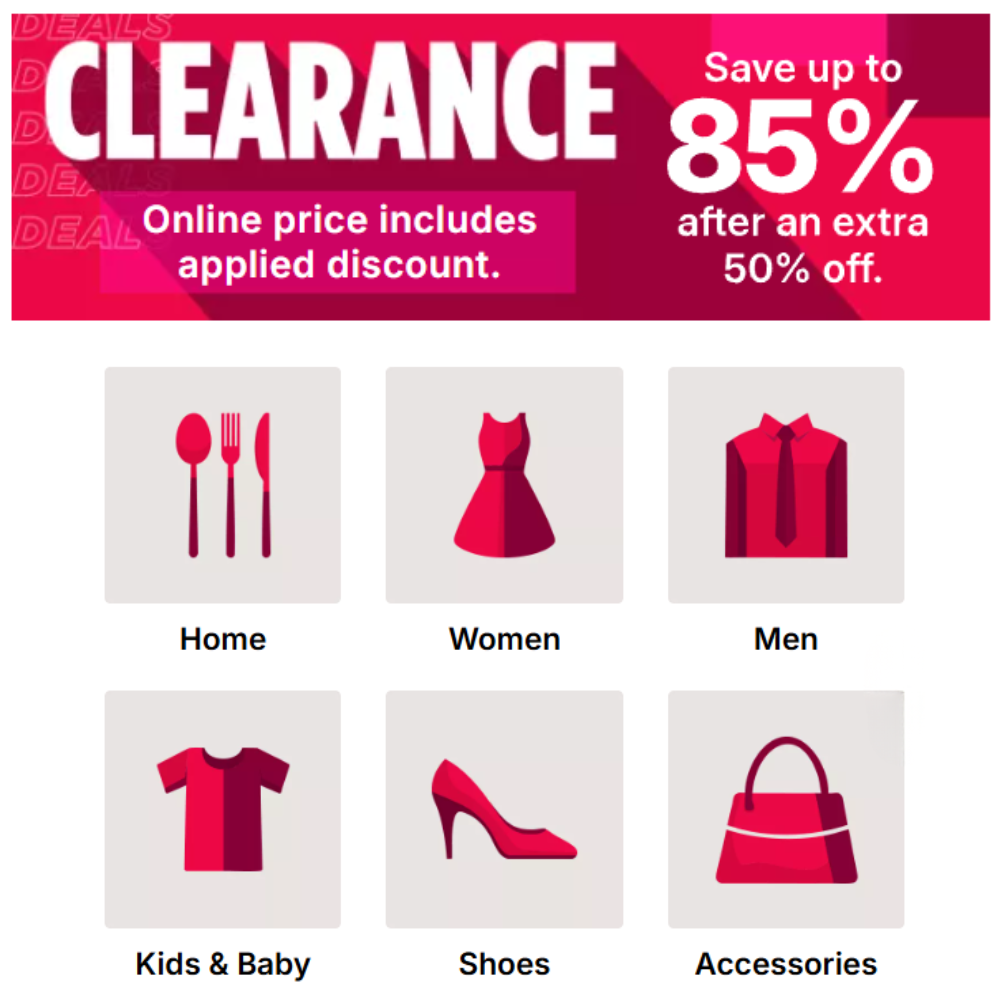 Kohl’s Clearance Sale: Up to 85% Off