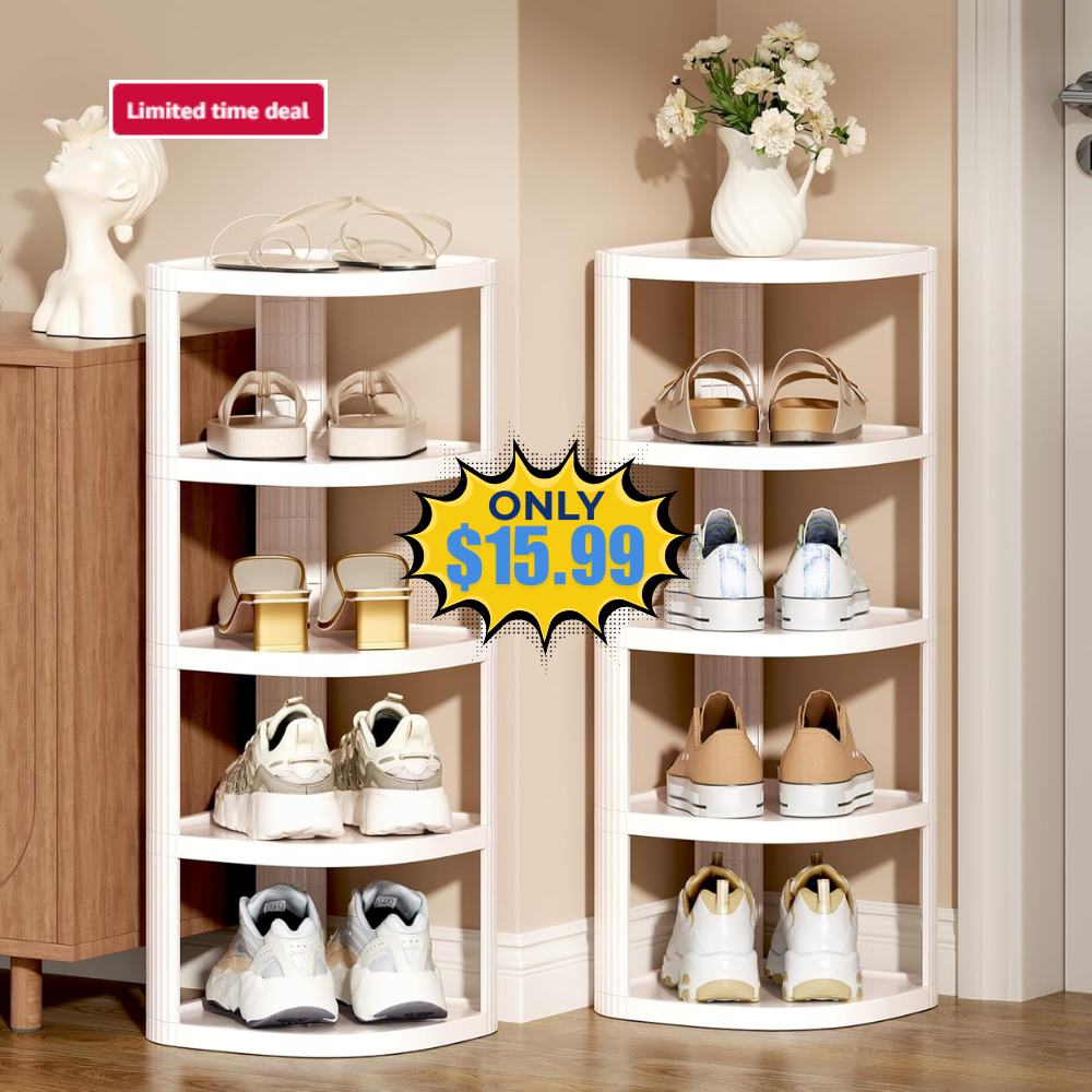 10 Tier Vertical Shoe Rack Sale: Save 38% at Amazon