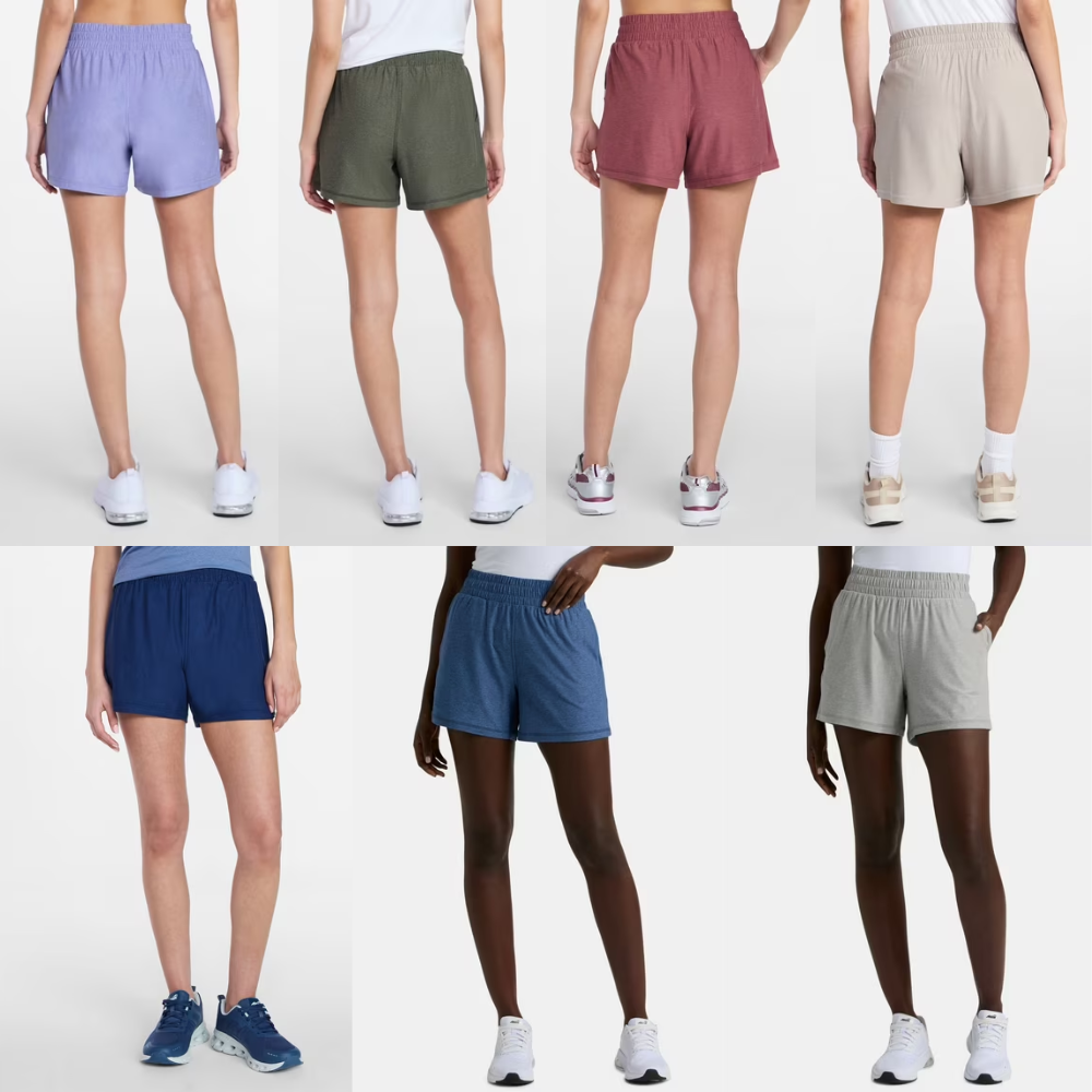 Athletic Works Women’s ButterCore Soft Gym Shorts for ONLY $8.98 at Walmart