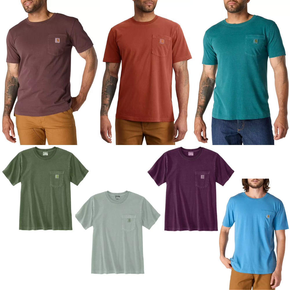 Carhartt Men’s Garment Dye Short Sleeve T-Shirt Deal at Dick’s Sporting Goods…