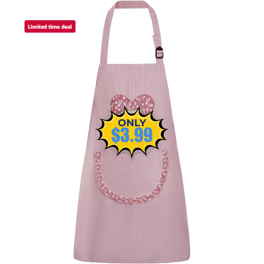 Cute Kitchen Apron with Pockets Deal: Save 50% at Amazon