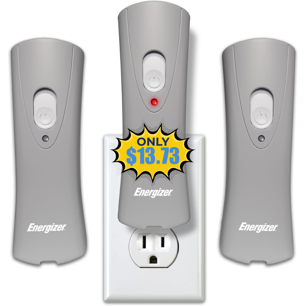 Energizer Auto-On LED Flashlights 3-Pack Deal: Save 44%