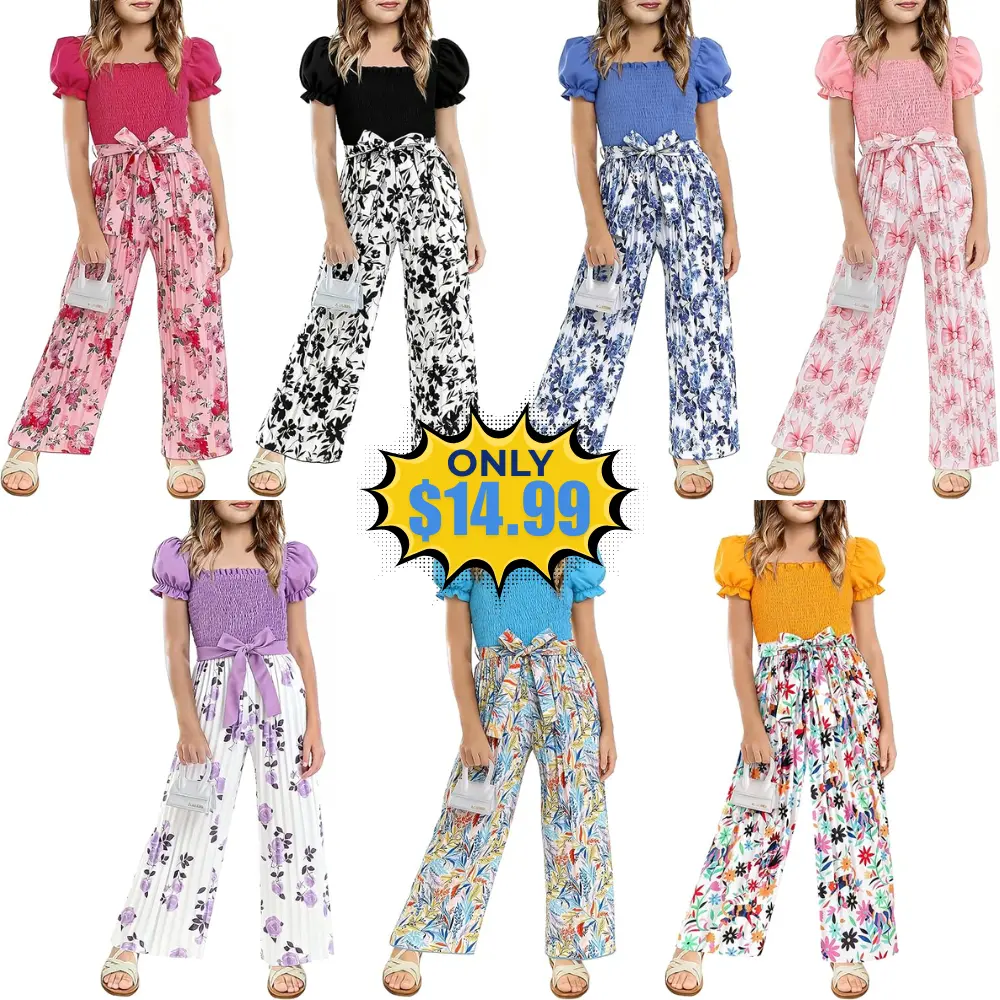 Girls Jumpsuit Kids Fashion Deal on Amazon: Save with 9SYSAECU Promo Code