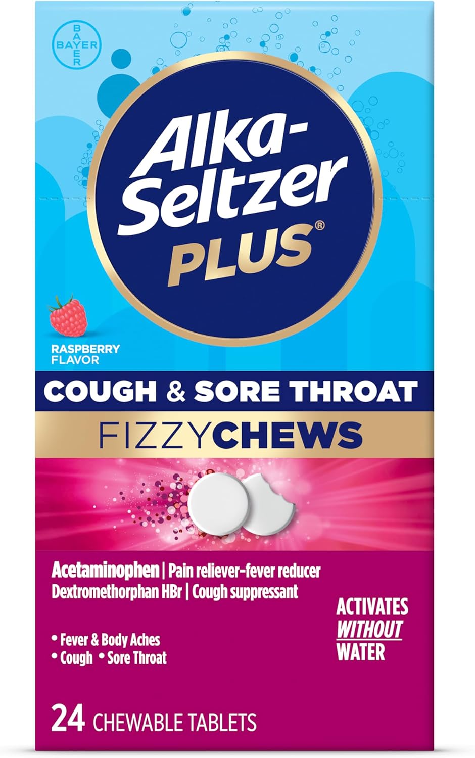 Alka-Seltzer Plus Cough & Sore Throat Fizzy Chews Only deal at Amazon