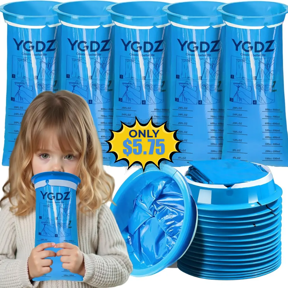YGDZ Vomit Bags Disposable 15-Pack: Save 10% at Amazon