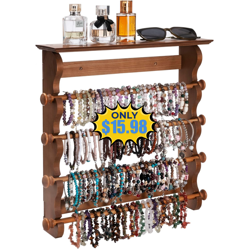 4-Tier Wall-Mounted Bracelet Holder Deal: Save 39% at Amazon