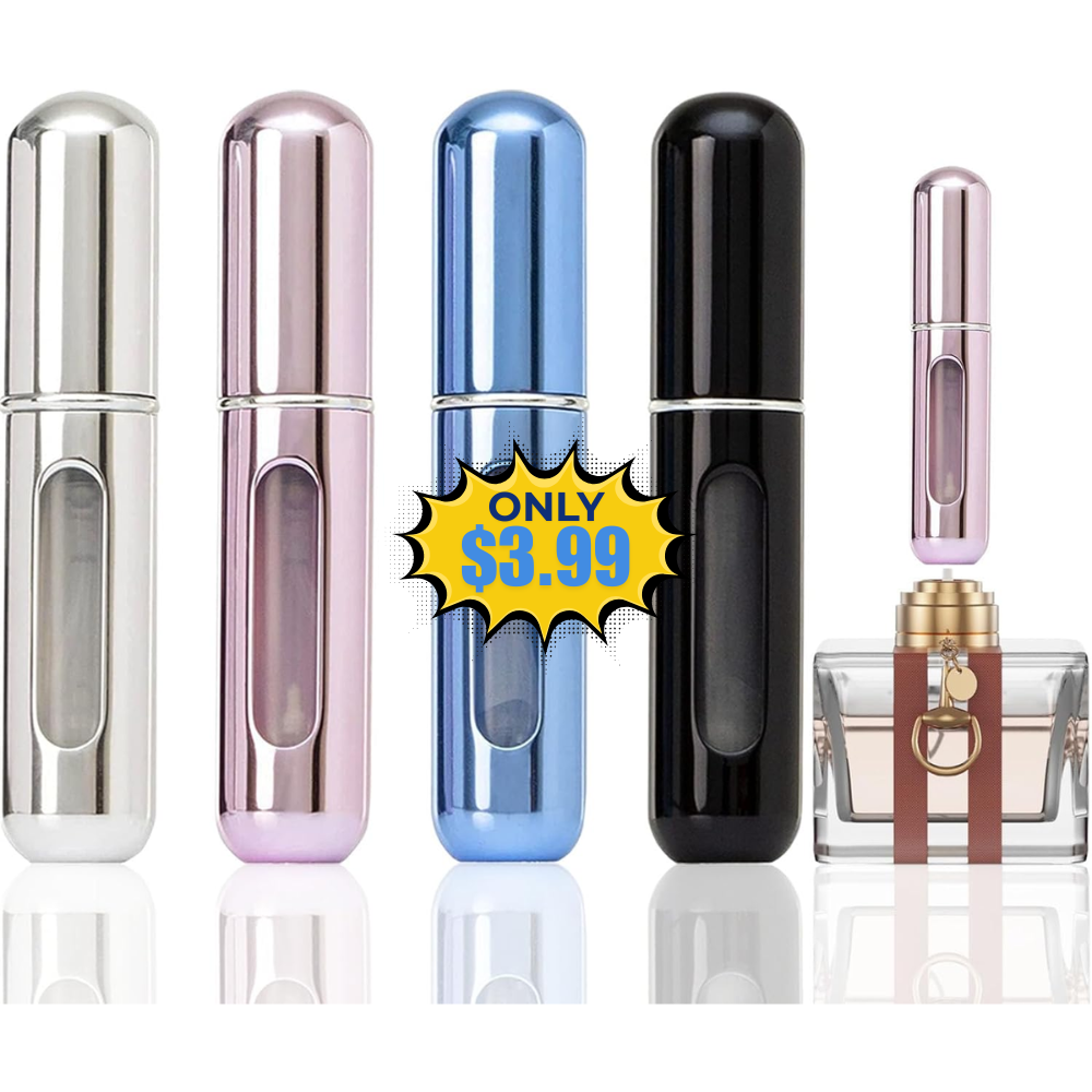 4 Pcs Mini Perfume Atomizer Refillable Bottle Deal: Save 43% at Amazon