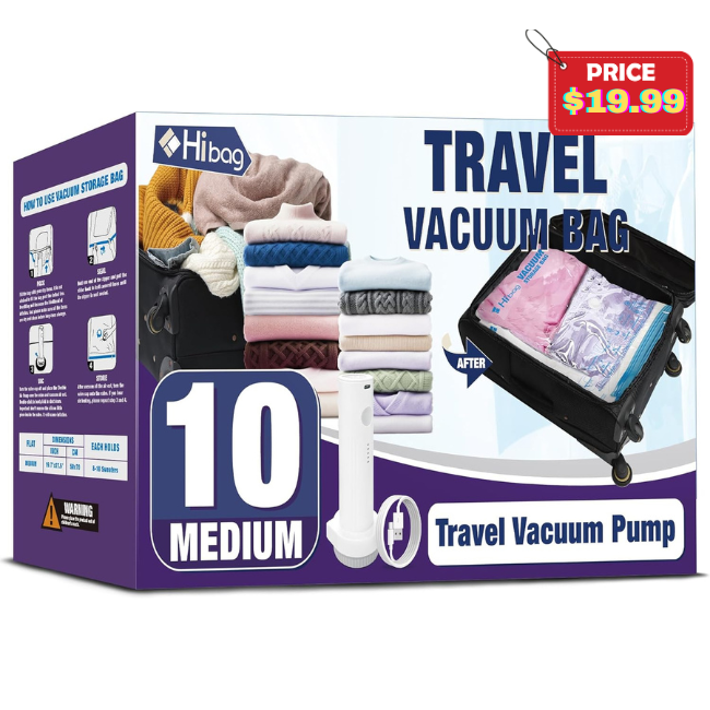 Vacuum Travel Bags Deal: Save 29% at Amazon