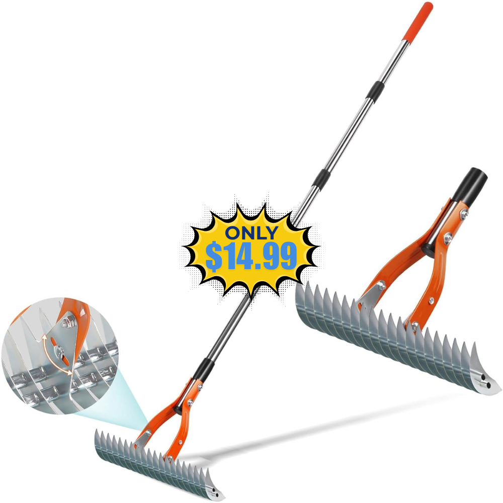 Yofidra 15 Metal Dethatcher Rake Deal: Save with Promo Code at Amazon