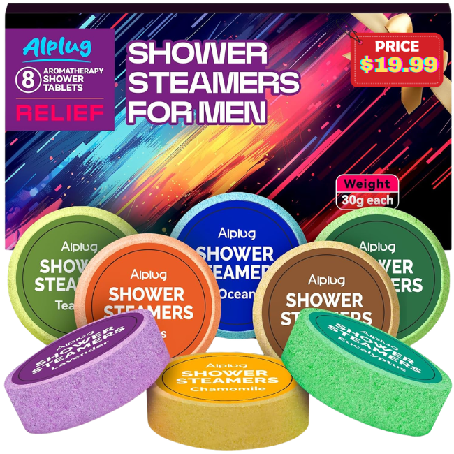 Men’s Shower Steamers Gift Set: Save 50% at Amazon