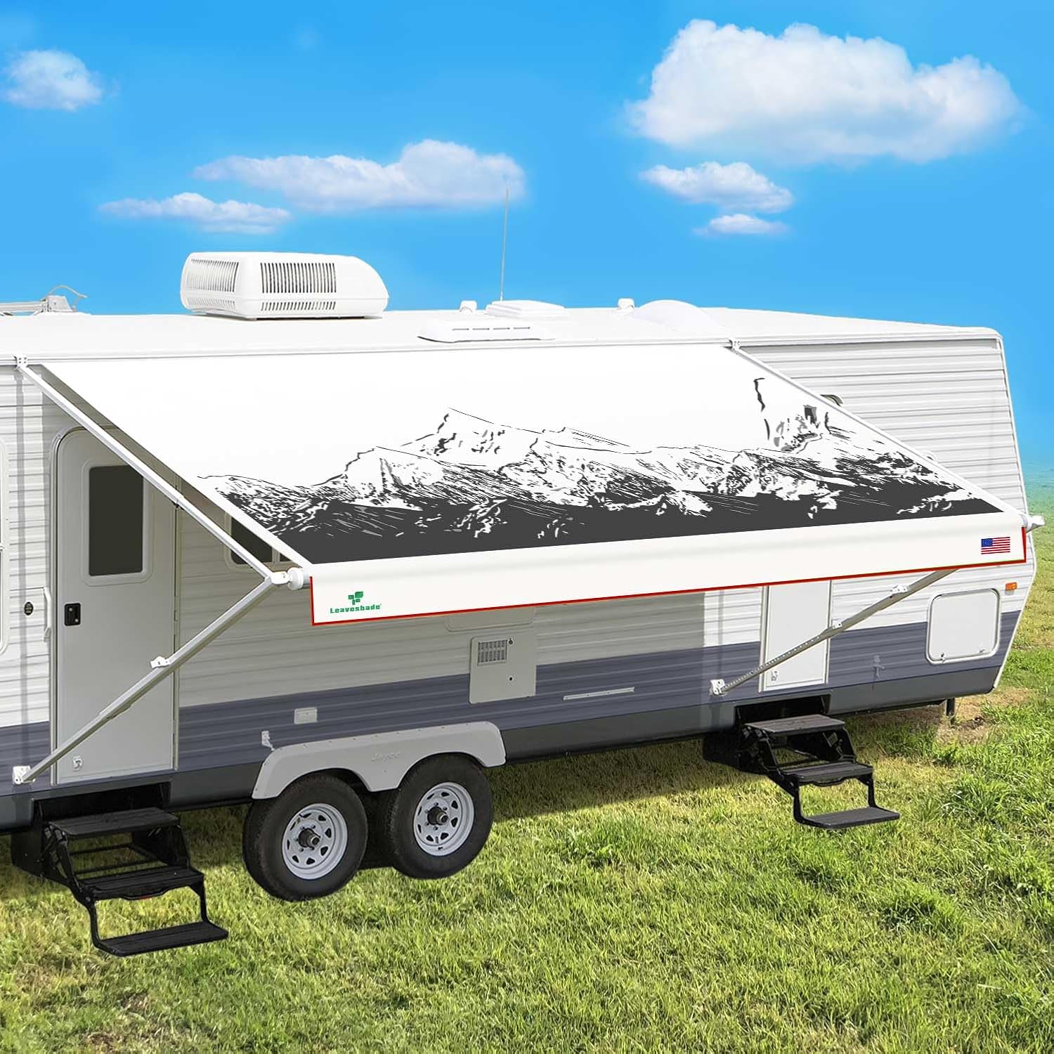 Leaveshade RV Awning Fabric Replacement Camper Trailer Awnin deal at Amazon