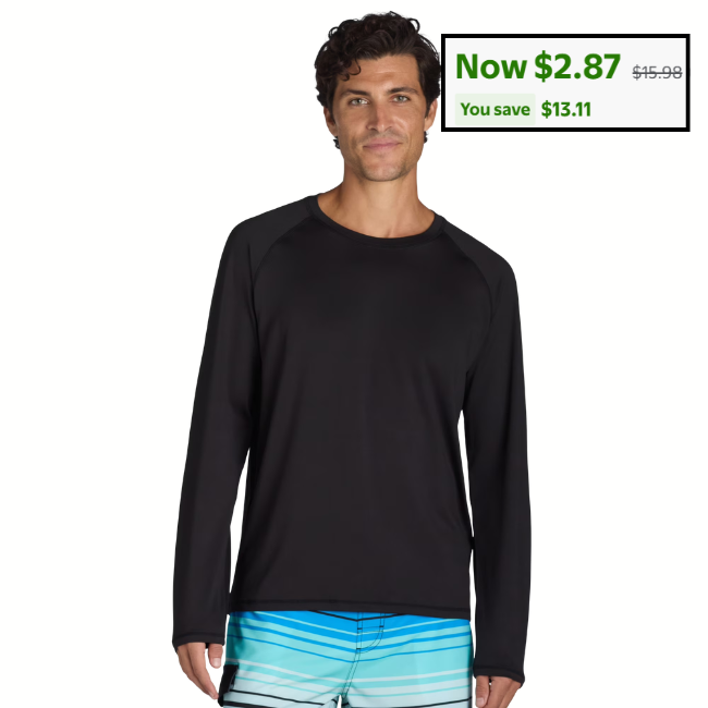 Sun Shirt with Long Sleeves Deal: Save $13.11 at Walmart