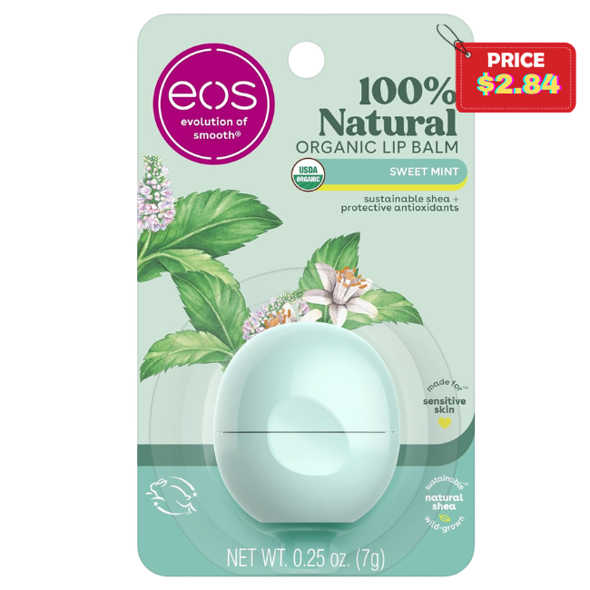 eos 100% Natural & Organic Lip Balm Deal at Amazon