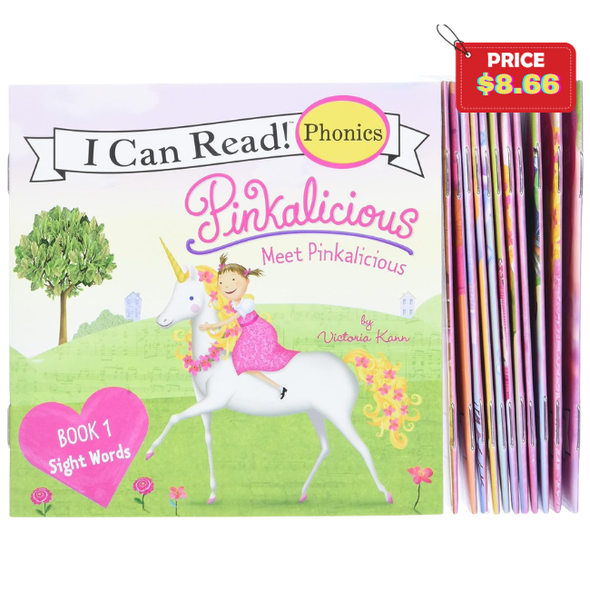 Pinkalicious 12-Book Phonics Deal: Save 46% at Amazon