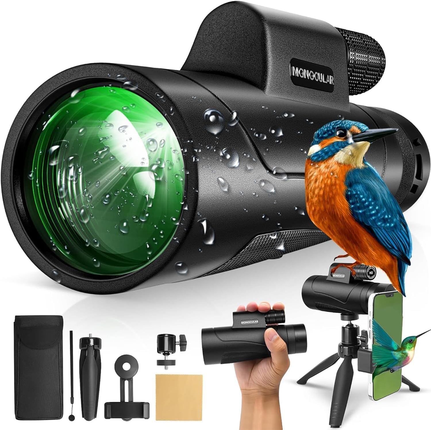 Asacam® 80×100 Monocular Telescope High Only $39.99 at Amazon