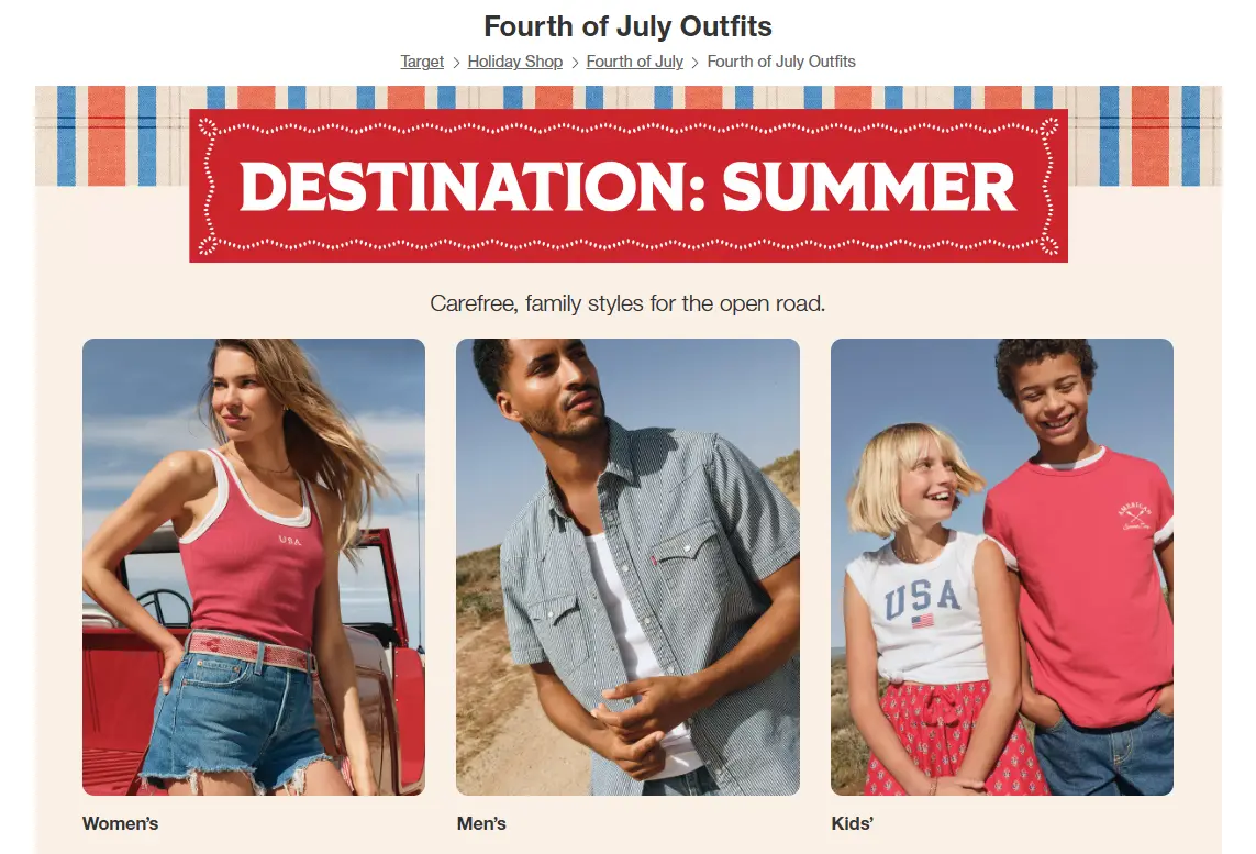 Americana Tees & Tanks Deal from $5 at Target