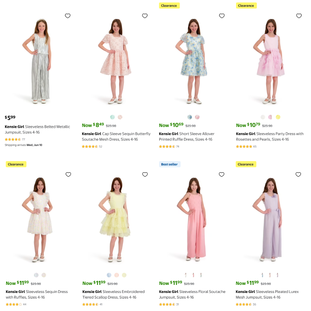 Kensie Girl Sale at Walmart: Shop From $5.99