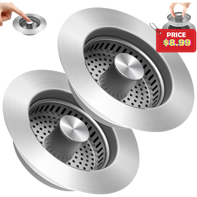 3 in 1 Kitchen Sink Drain Deal: Save 50% at Amazon