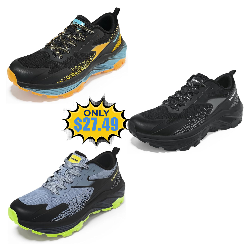 Men’s Trail Running Shoes Lightweight Deal at Amazon: Use Promo Code YRTG7VH3