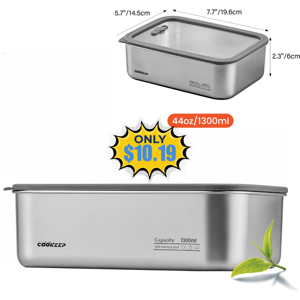 44oz Stainless Steel Food Containers Deal at Amazon