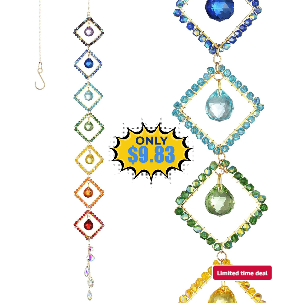 7 Chakra Crystal Light Catcher Deal: Save 50% at Amazon