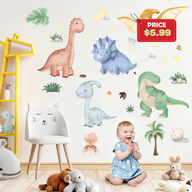Dinosaur Wall Decals Promo: Save at Amazon