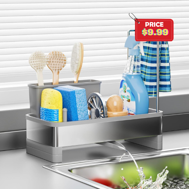 Stainless Steel Sink Caddy Deal: Save 50% at Amazon