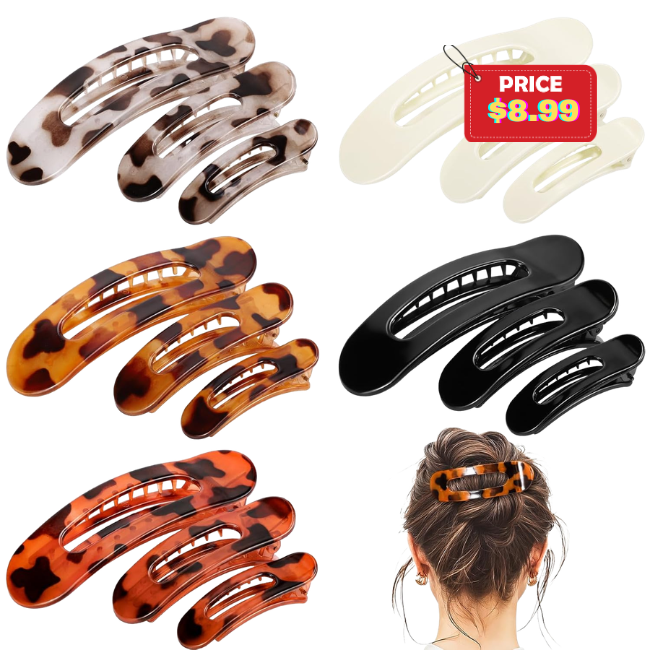 15 PCS Flat Hair Clips Deal at Amazon