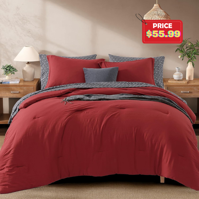 Monbix Queen Comforter Set Deal: Save 20% at Amazon