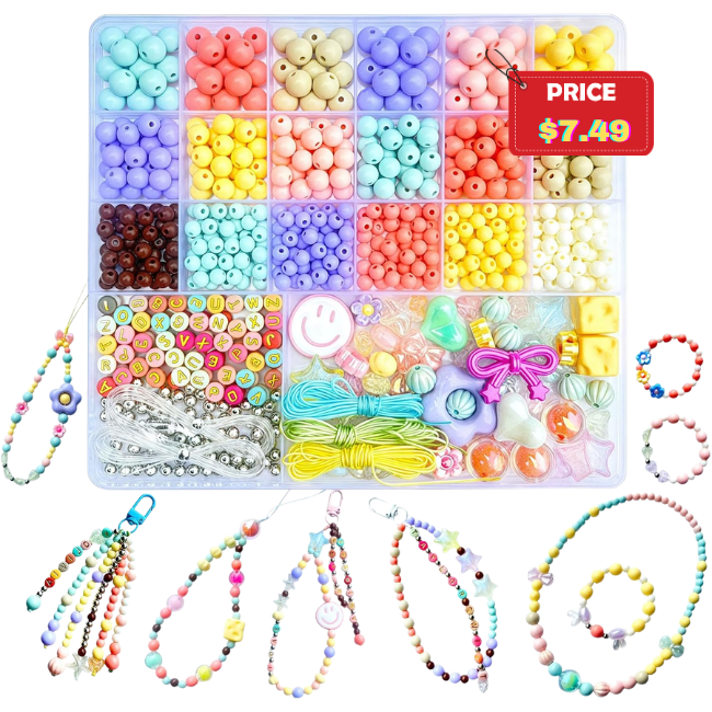 Hanyoung Cream Colors 765 Pcs Acrylic Beads Kit Deal at Amazon: Use Promo Code…