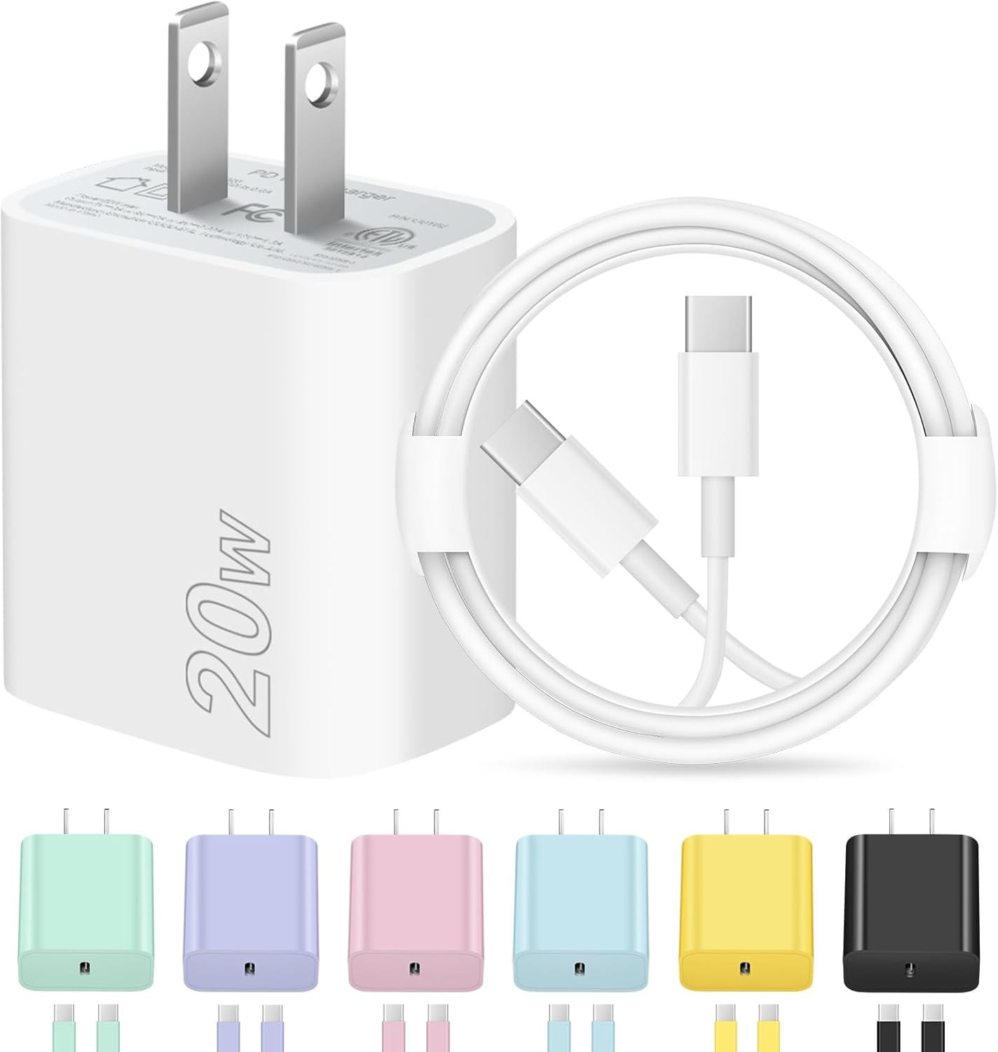 iPhone 17 16 15 Fast Charging USBC Charger Block Type C Char deal at Amazon