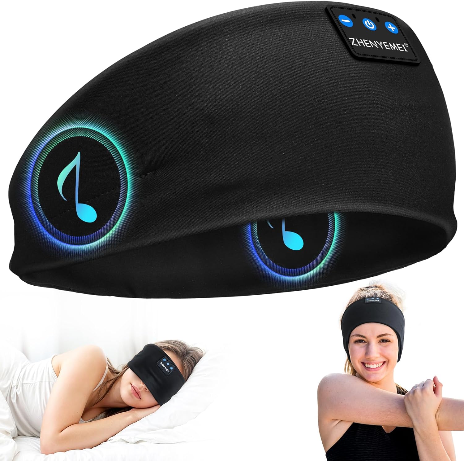 ZHENYEMEI Sleep Headphones Wireless Bluetooth 5.4 Headband, deal at Amazon