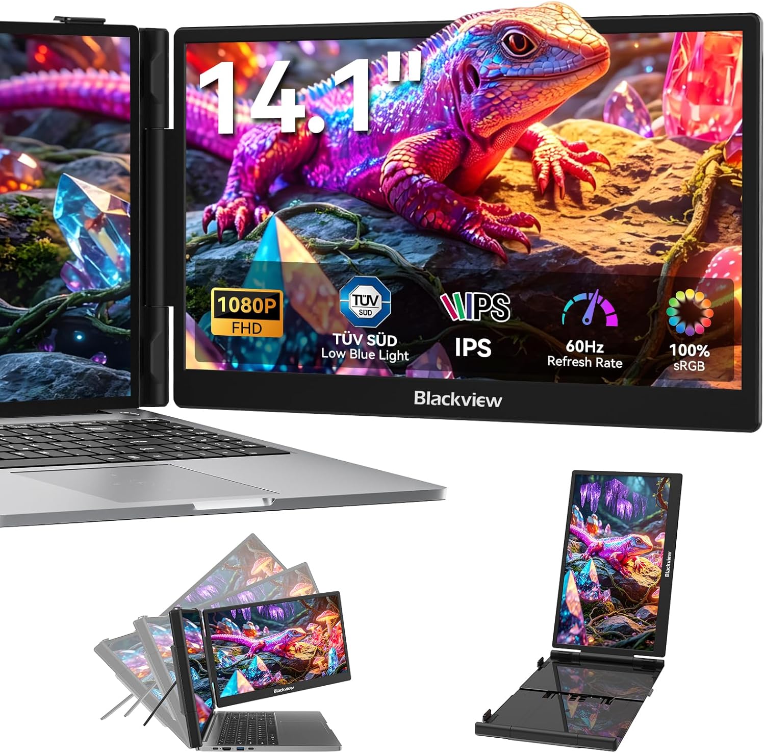 Blackview Laptop Screen Extender, 14″ 1080P Only $199.99 at Amazon