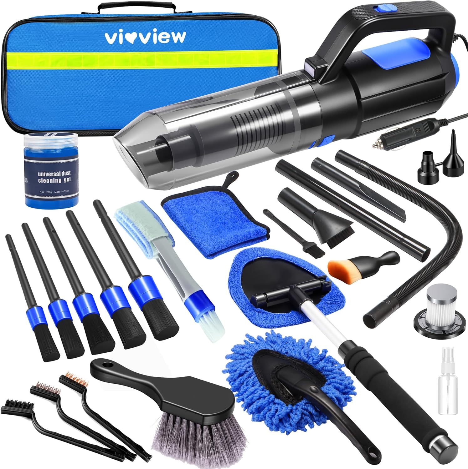 vioview 25PCS Car Cleaning Kit, Car Detailing Only $43.99 at Amazon