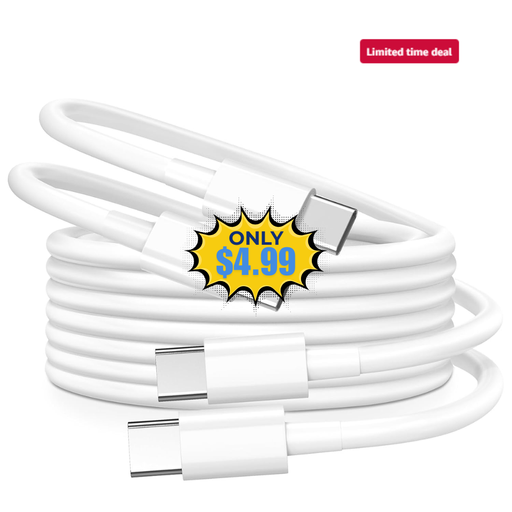 USB C to USB C Cable 3FT 60W 2Pack Deal: Save 50% at Amazon