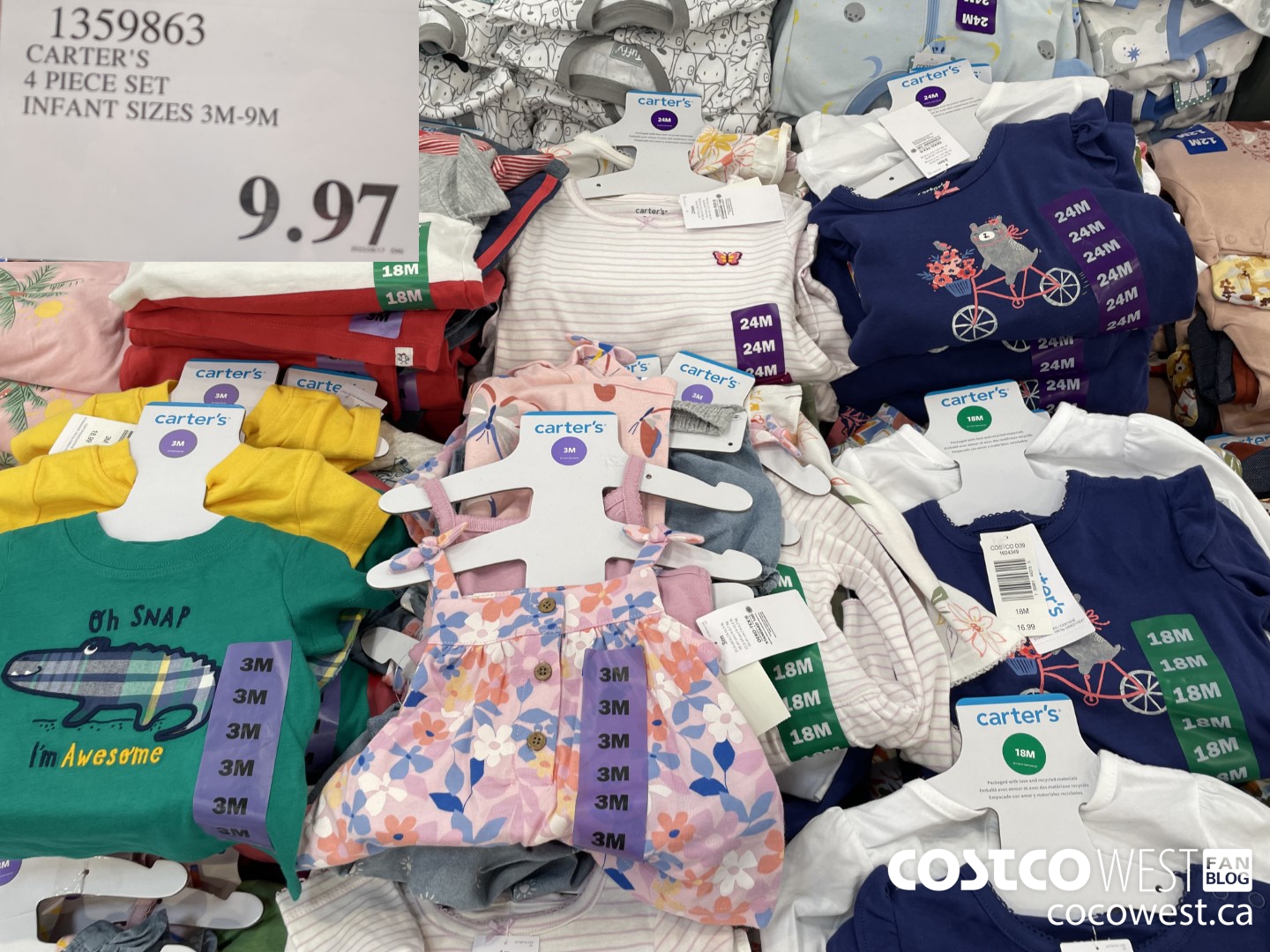 Costco kids' clothing sets on clearance for $6.97