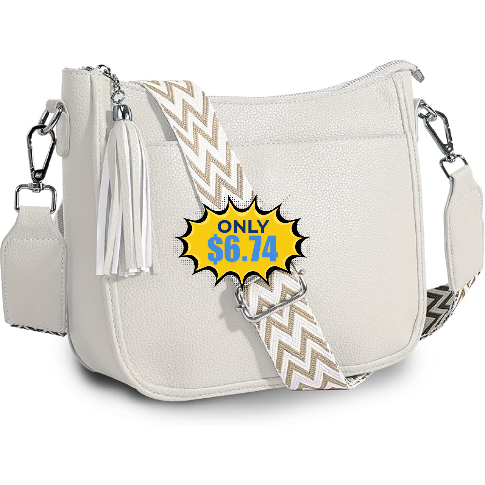 Women’s Vegan Leather Medium Crossbody Bag Deal: Save 50% at Amazon